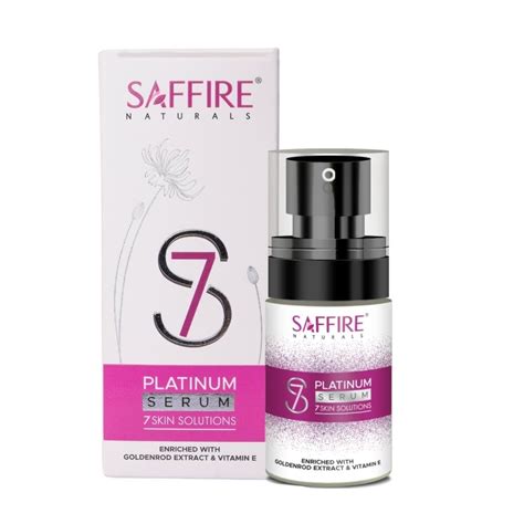 Saffire Naturals S7 Platinum Serum7-in-1 Glowing & Acne-Free Solution ...