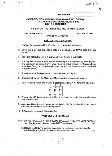 Model Question paper - computer science and engineering - Studocu
