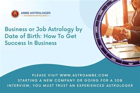 Business Astrology | Business or Job Astrology by Date of Birth