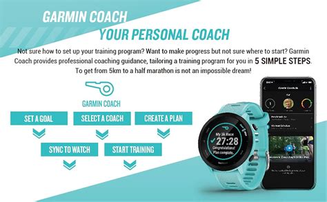 GARMIN Forerunner 55, GPS Running Watch with Daily Suggested Workouts ...