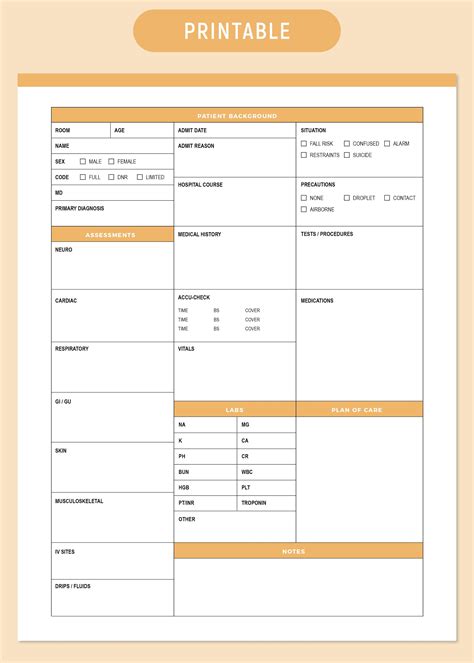 20 Nurse Brain Sheets ideas | nurse brain sheet, nurse, nurse report sheet