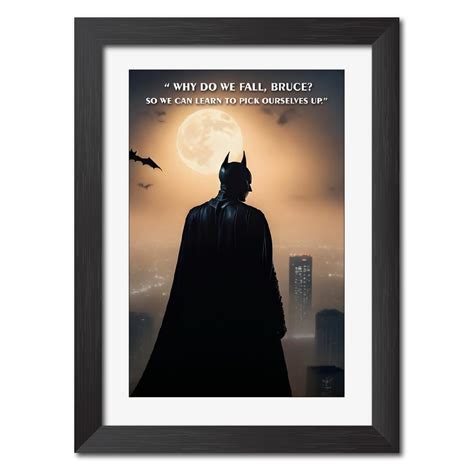 TenorArts Batman Poster Frame Quote Comics Laminated Photo Framed ...