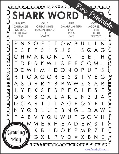 Fun Word Search Activities Printable PDFs + Answers - Printables for ...