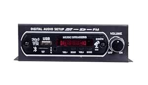 SAENYO Mini Vehicle Audio System with Bluetooth, FM Radio, USB Port ...