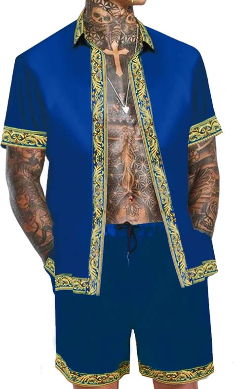 OYOZONE Men's Hawaiian Shirt and Short Set 2 India | Ubuy