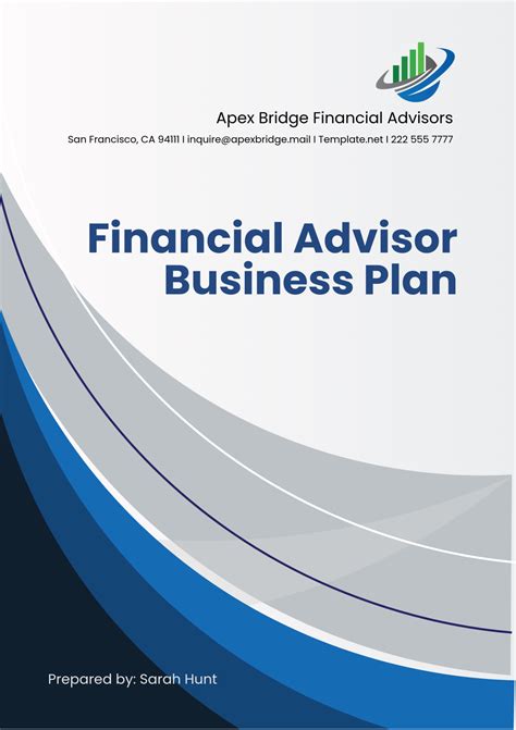 Free Financial Advisor Business Plan Template to Edit Online