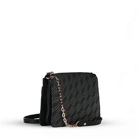 NUVE Black Genuine Leather Crossbody Bag for Female - WCB627/BL – Nuve ...