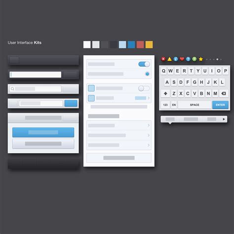 User Interface Kits on Behance