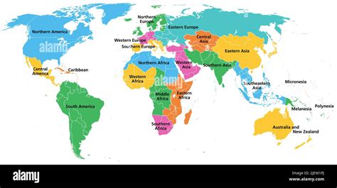 Geography World Regions Map 的图像结果