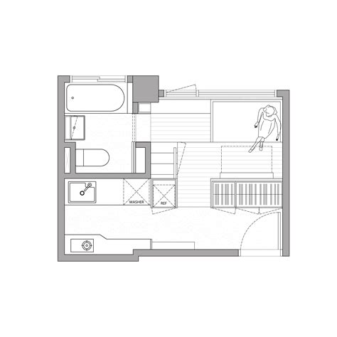Taiwanese studio A Little Design creates 17.6-square-metre micro flat ...