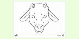 Spider Goat Colouring Sheets | Colouring Pages - Twinkl