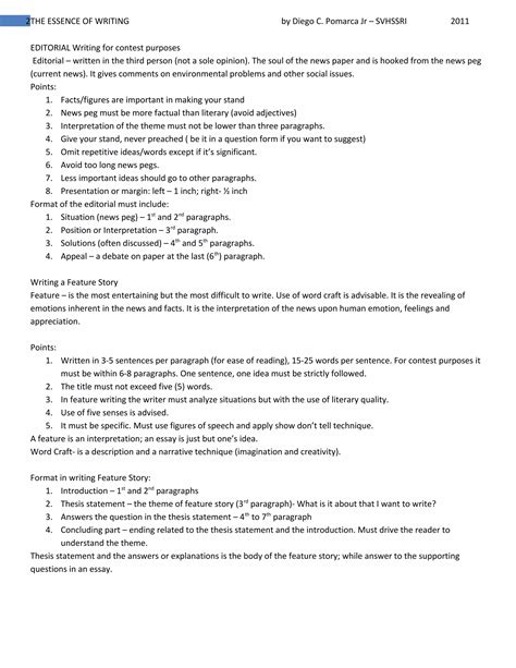 Lecture Notes on Campus Journalism | DOC