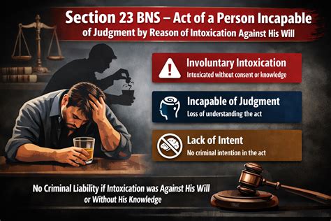 Section 23 BNS : Intoxication as Defence in Criminal Law India