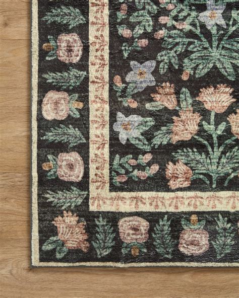 Rifle Paper Co. x Loloi Eden Rug | Mughal Garden Black | Huck & Peck