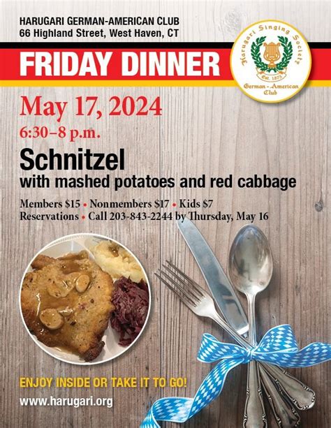 Schnitzel Dinner, 66 Highland St, West Haven, CT, United States ...
