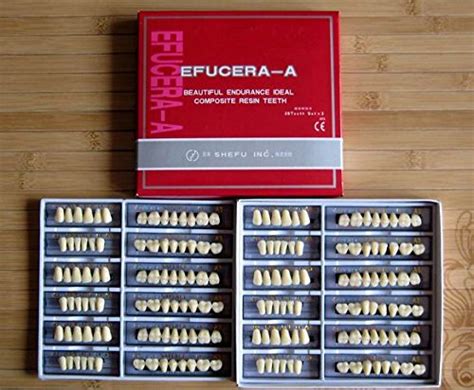 24 Plate 28X1 A2 Denture Shanghai ACRYLIC RESIN Teeth Dental Size 22 ...