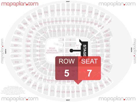 Denver Empower Field at Mile High detailed interactive seating chart ...