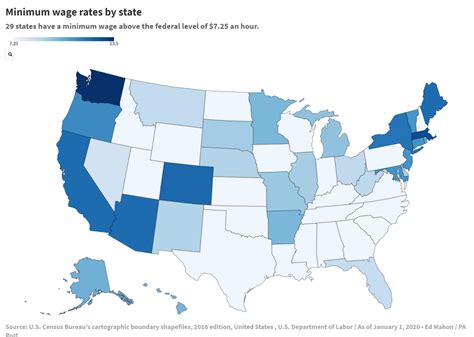 Interactive map: How Pa.’s minimum wage compares to other states | WITF