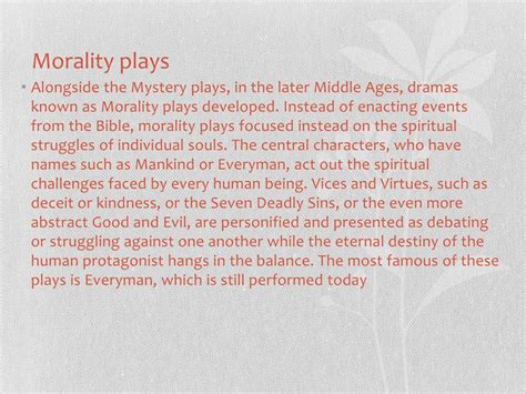 The Morality Plays 的图像结果