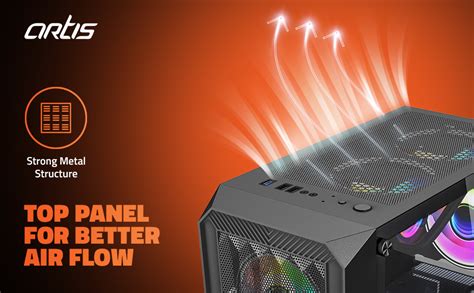 Amazon.in: Buy Artis G8322B Computer Gaming Cabinet Support Full ATX ...