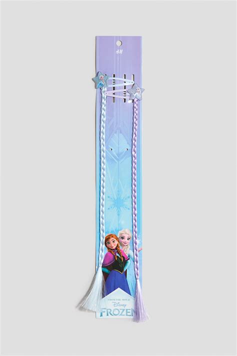 Light blue/Frozen 2-pack hair clips for kids | H&M IN