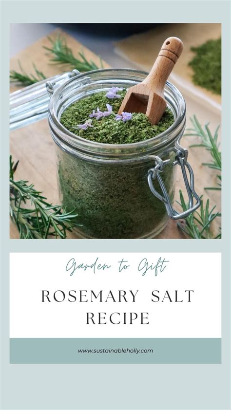 Rosemary and Herb Salt - Sustainable Holly | Recipe in 2024 | Rosemary ...