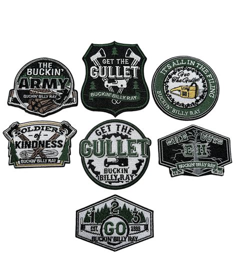 Patch 7 Pack - Buckin' Billy Ray