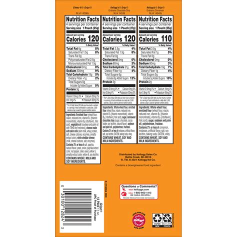 Buy Kellogg's Gripz Tiny Baked Snack Crackers, Variety Pack, 12 Ct, 11 ...