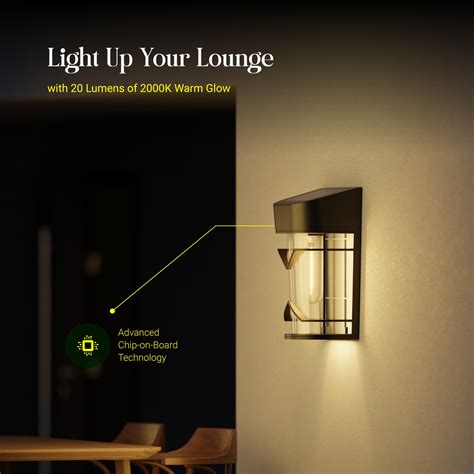 Dylect Solar Eco Wall Sensor Lantern Light – Small, Vintage Outdoor ...
