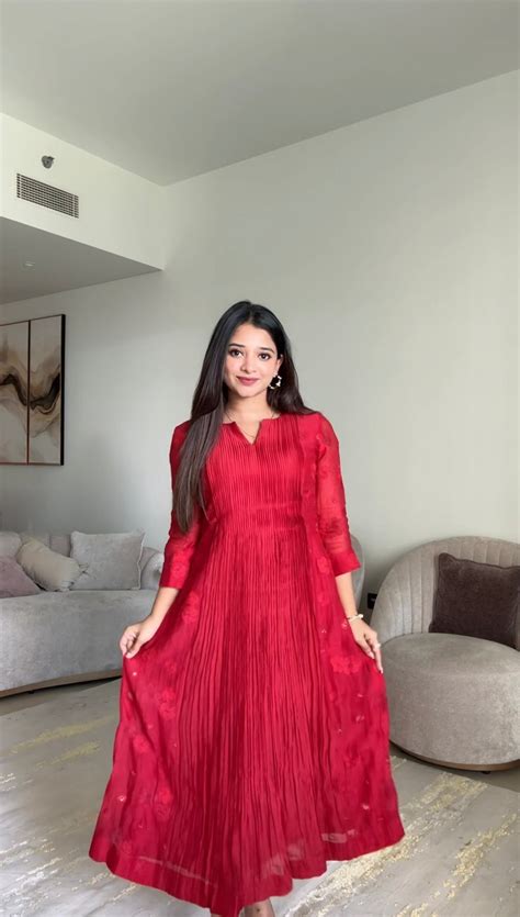Ruby Red Dress – Alqaline By Alekh