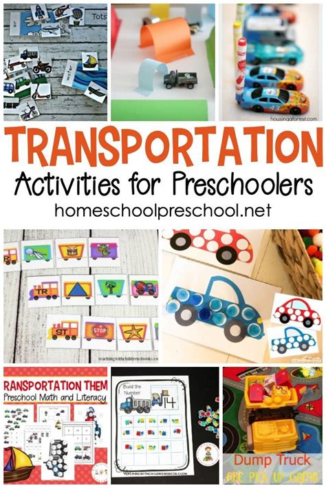 Transportation Preschool Activities 的图像结果