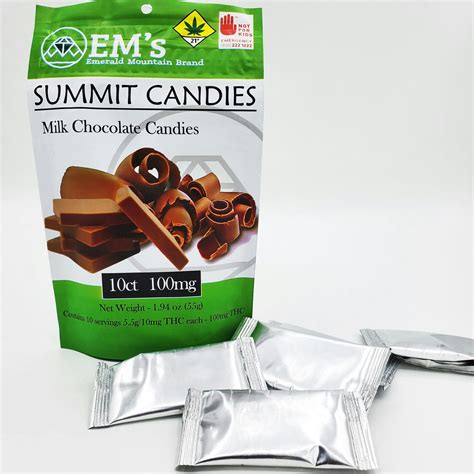 Summit Candies: CBD 1:1 Dark Chocolates - 10pk 100mg in Tacoma | Zips ...