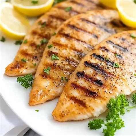 Chargrilled tilapia fillet