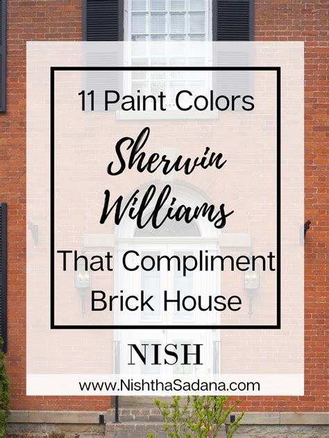 11 Paint Colors That Compliment Red Brick House - NISH