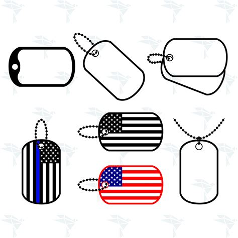 Dog Tags Military Svg at Heather Sasso blog