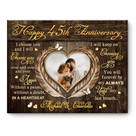 45th Anniversary Gift, 45th Wedding Anniversary Gift For Husband, 45 ...