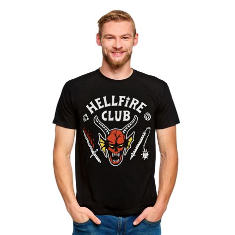 Stranger Things - Hellfire Club Logo T-Shirt black | Elbenwald