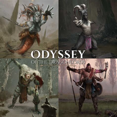 [OC] [Art] Monsters from Odyssey of the Dragonlords : r/DnD