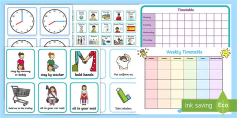 SEN Visual Timetable Resource Pack