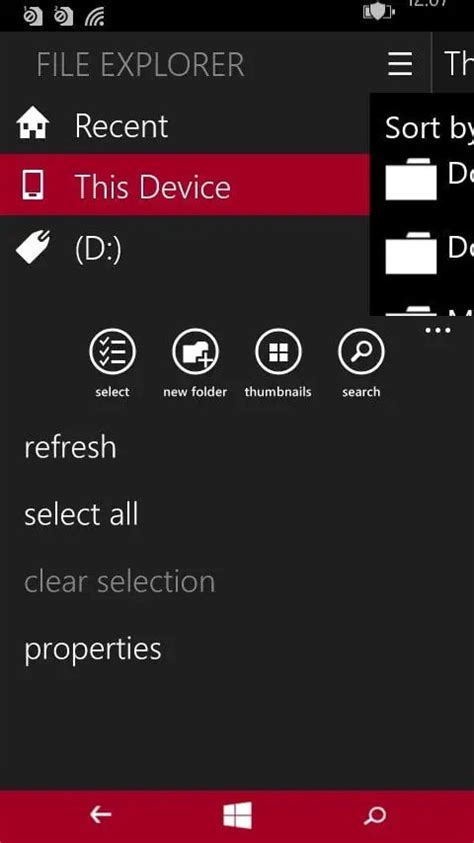 Image result for Windows Phone 10 File Explorer