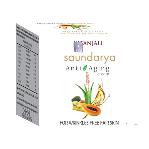 Patanjali Saundarya Anti Aging Cream - 50gms : Amazon.in: Beauty