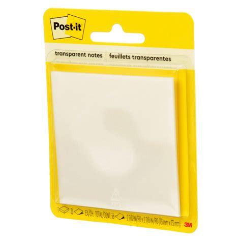 POST-IT 600-TRSPT Transparent Notes 73x73mm Clear - Box of 6 | Mega ...