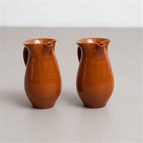 Mid 20th Century Set of Two Traditional Spanish Ceramic Vases For Sale ...
