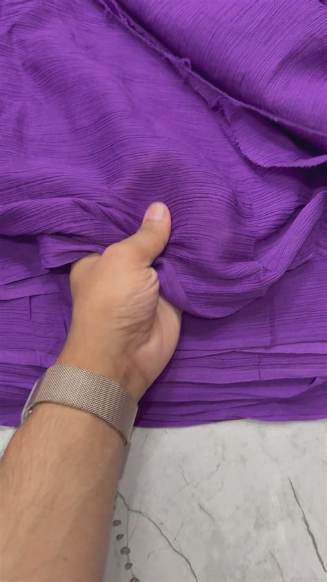 Buy Cotton Crinkled Crepe Violet Solid Fabric – SURPLUS FABRICS