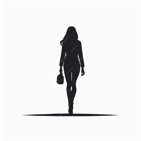 Premium Vector | Woman walking silhouette vector illustration - silhouette of woman walking