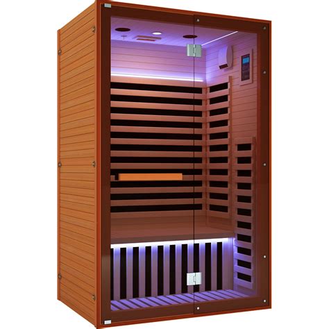SHANRUGUOJI Hemlock Deluxe Double Door Two Person Sauna Room | Wayfair