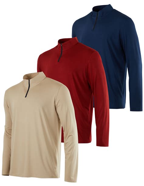 Free Shipping! Real Essentials 3 Pack: Men's Dry-Fit Active Quarter Zip ...