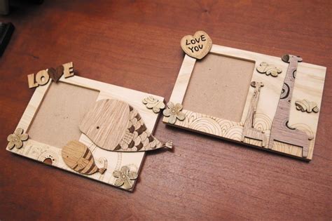 批发儿童手工DIY木质相框 雪花泥模具超轻粘土相框 创意手工白胚-阿里巴巴