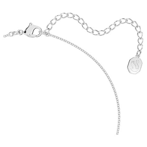 Buy Swarovski Lilia Butterfly Y Necklace - Blue with Rhodium Plating Online