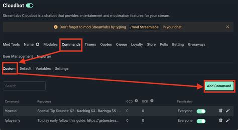 Image result for WatchTime Command Streamlabs